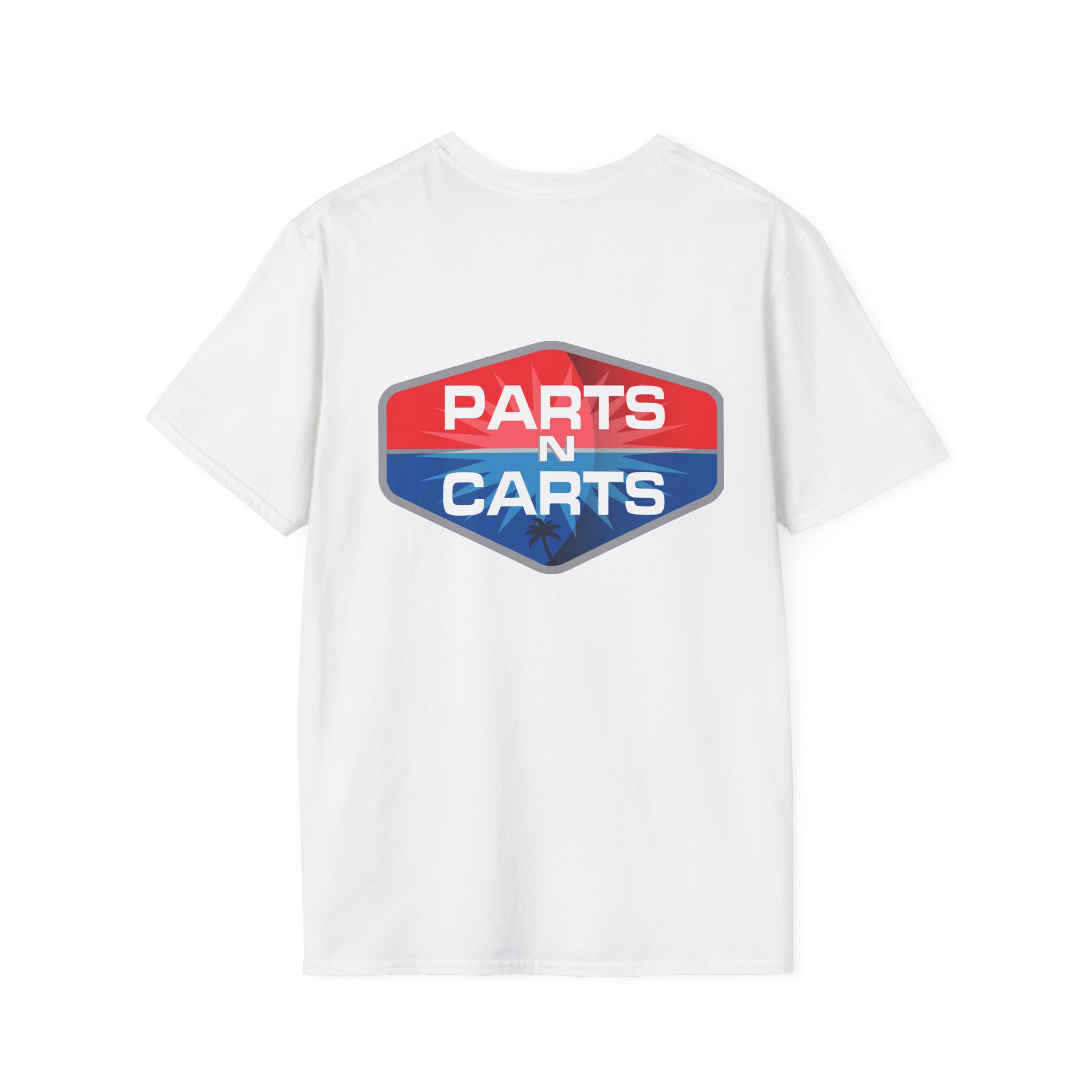 Parts & Carts Logo T-Shirt — Retro Badge Graphic Tee - Image 4