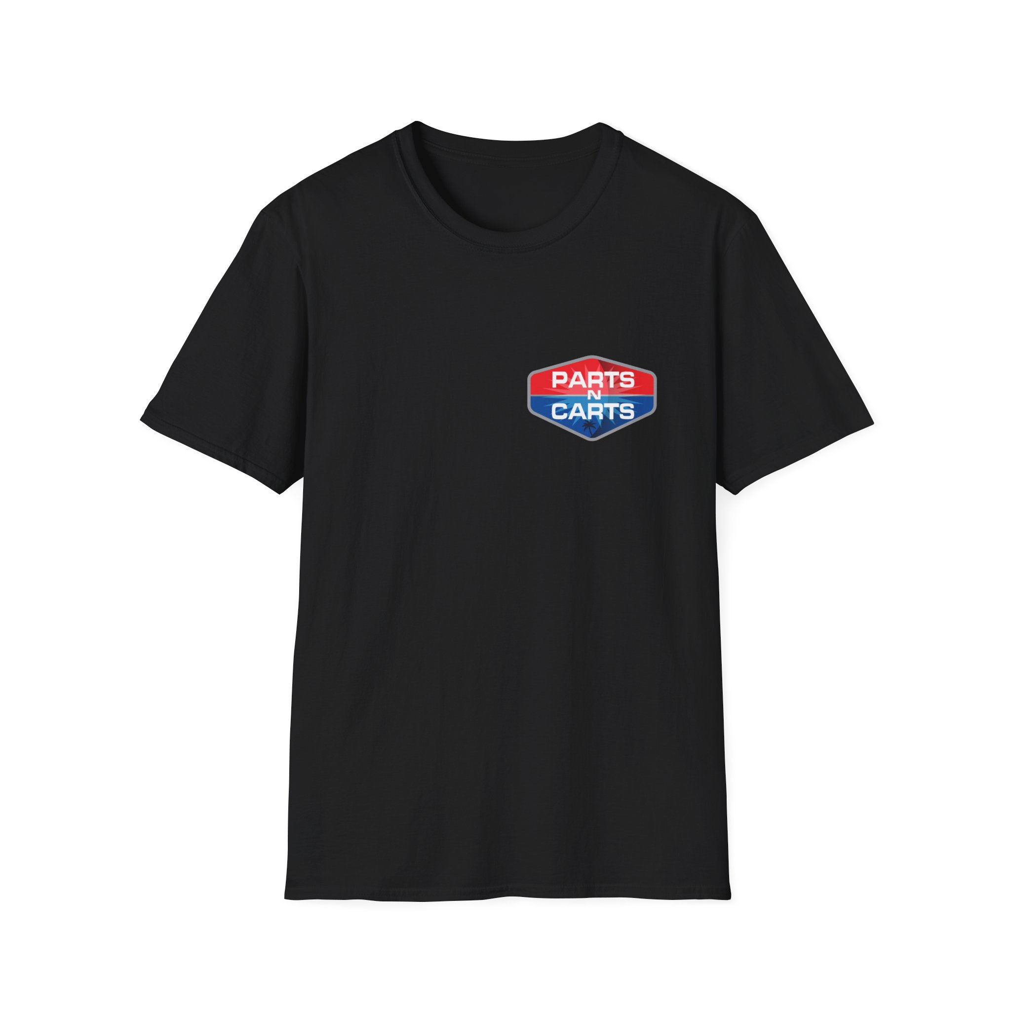 Parts & Carts Logo T-Shirt — Retro Badge Graphic Tee - Image 7