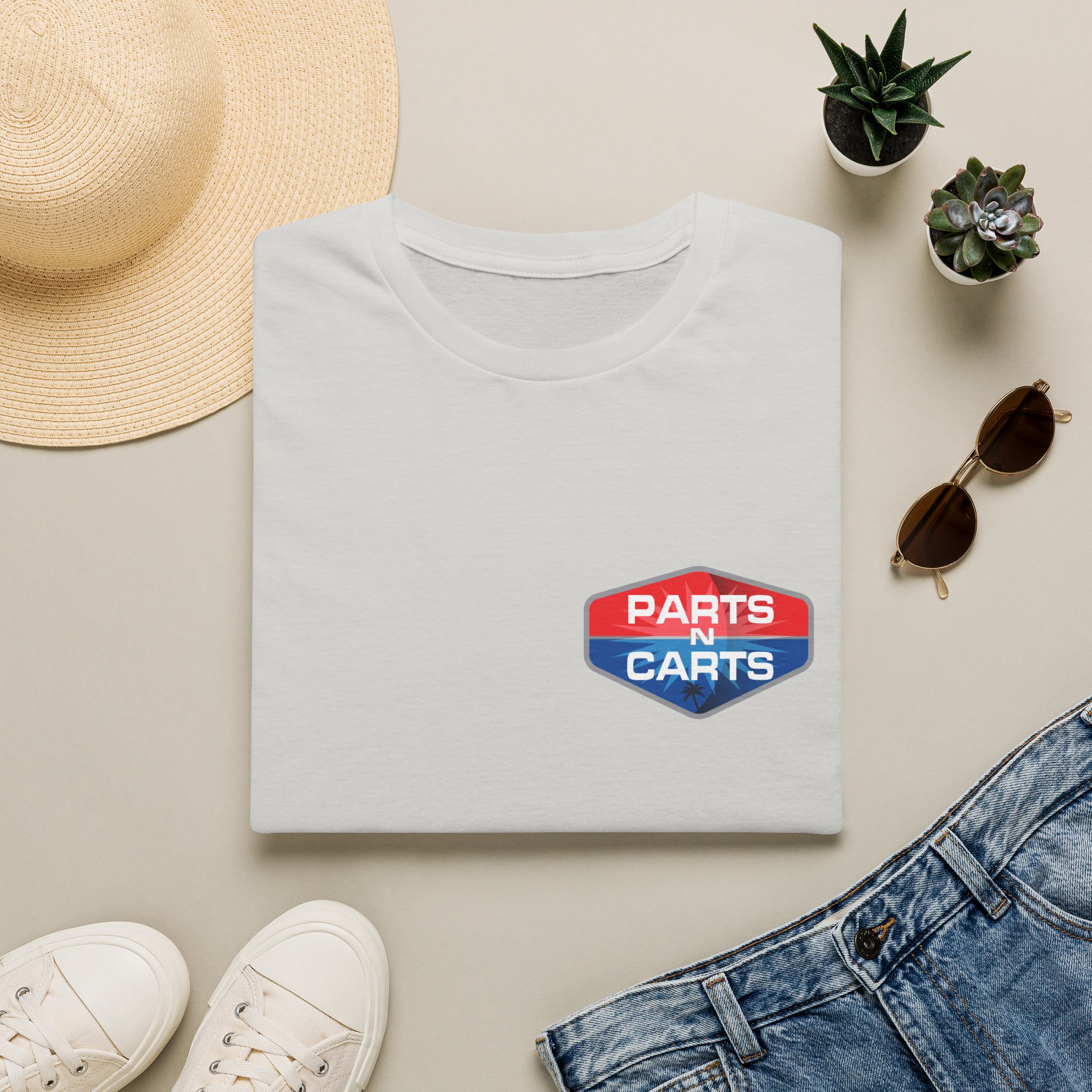 Parts & Carts Logo T-Shirt — Retro Badge Graphic Tee - Image 13