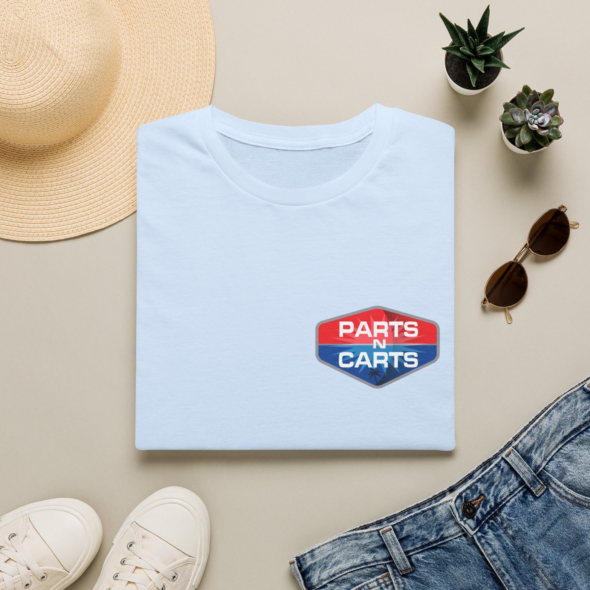 Parts & Carts Logo T-Shirt — Retro Badge Graphic Tee - Image 29