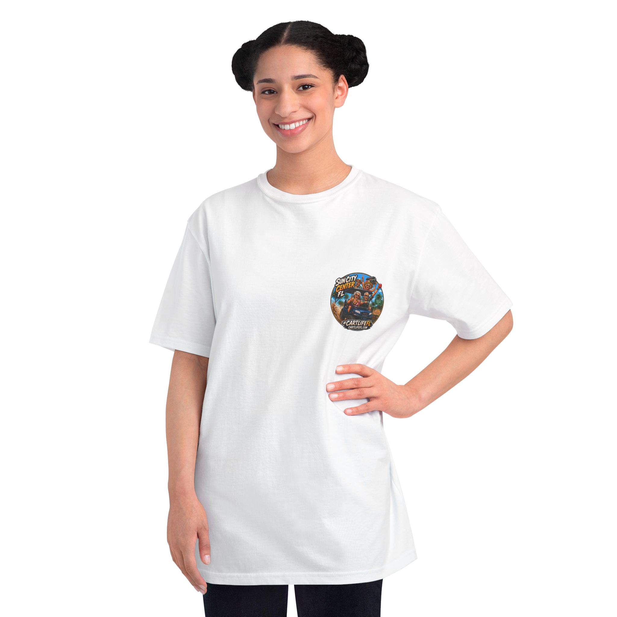 Sun City Center FL Golf Cart Life T-Shirt — Vintage Beach Vacation Tee - Image 4