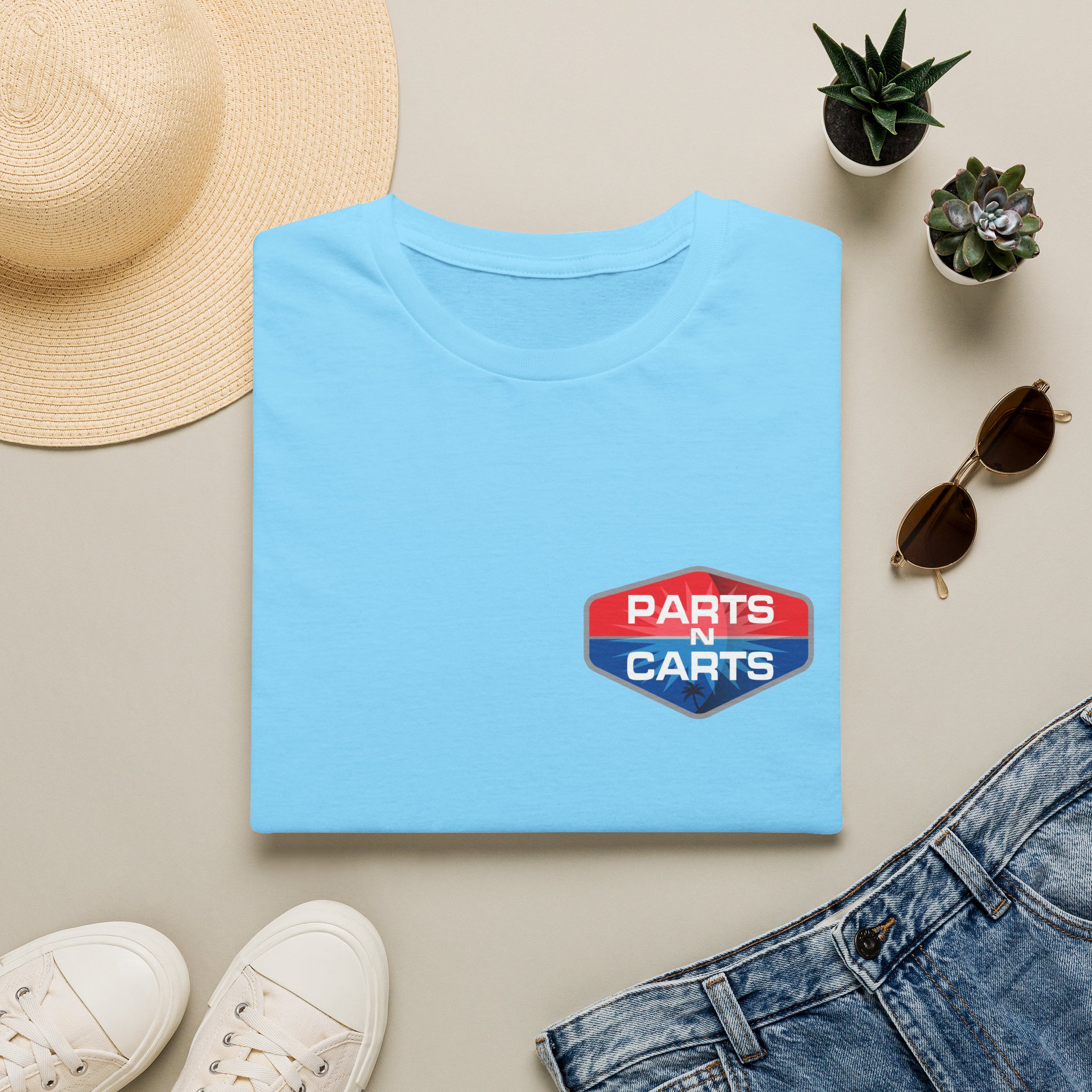 Parts & Carts Logo T-Shirt — Retro Badge Graphic Tee - Image 25