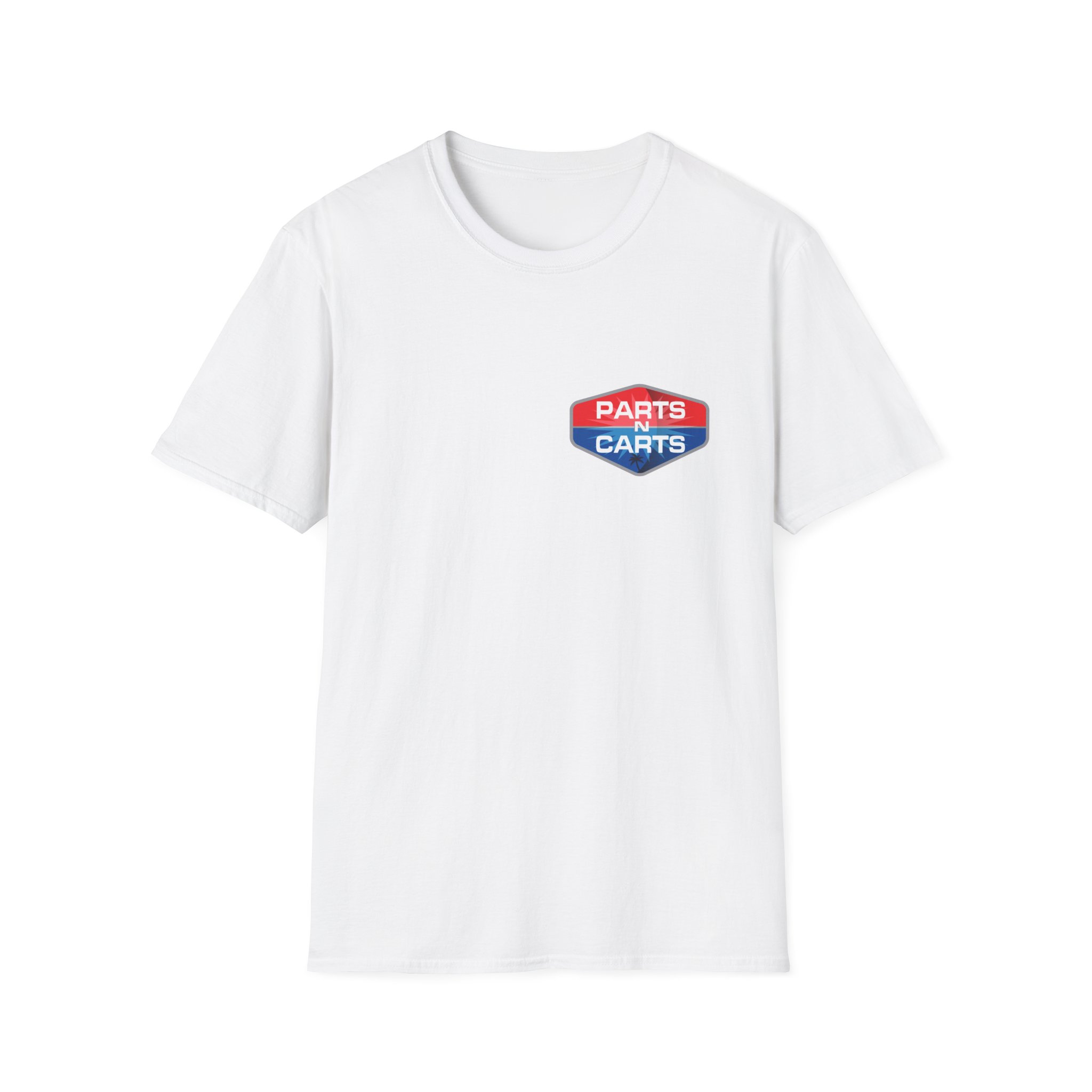 Parts & Carts Logo T-Shirt — Retro Badge Graphic Tee - Image 3