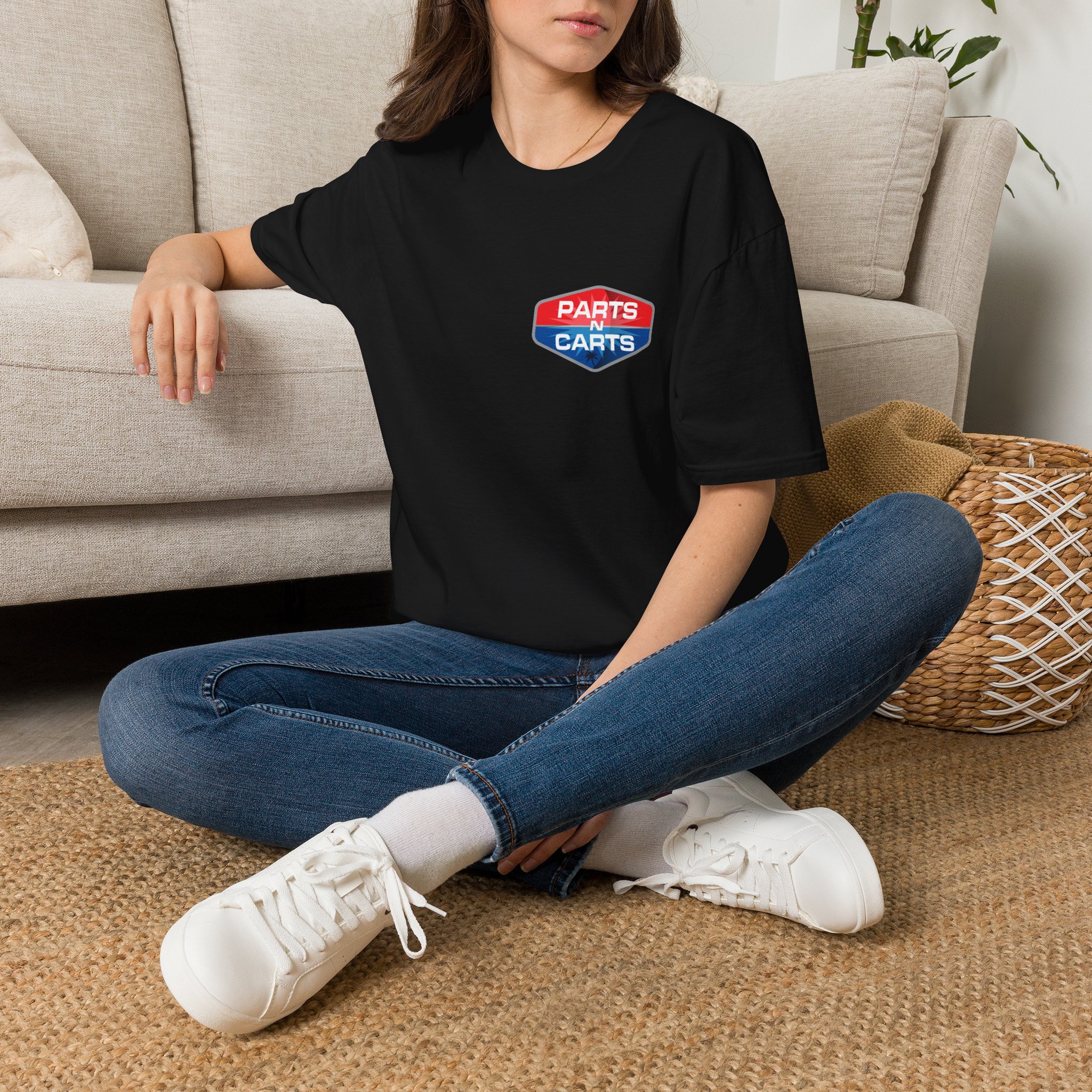 Parts & Carts Logo T-Shirt — Retro Badge Graphic Tee - Image 6