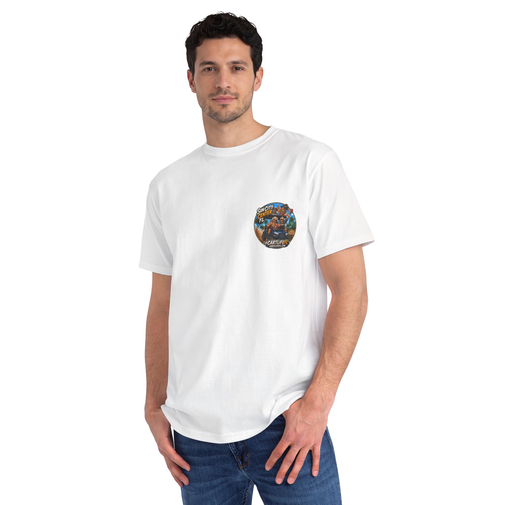 Sun City Center FL Golf Cart Life T-Shirt — Vintage Beach Vacation Tee - Image 3