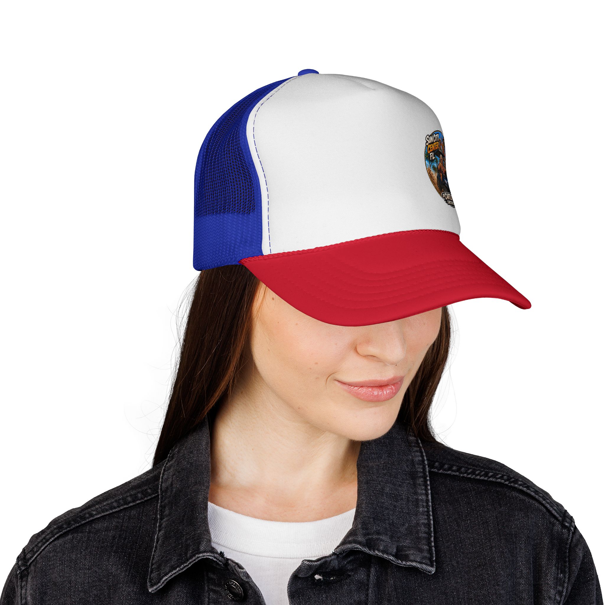 CartLifeFL Trucker cap — Sun City Center FL Retro Beach Patch - Image 10
