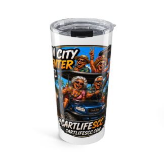 'Sun City Center FL - CartLifeSCC' Golf Cart Leisure Travel Cup - 20oz Insulated Tumbler