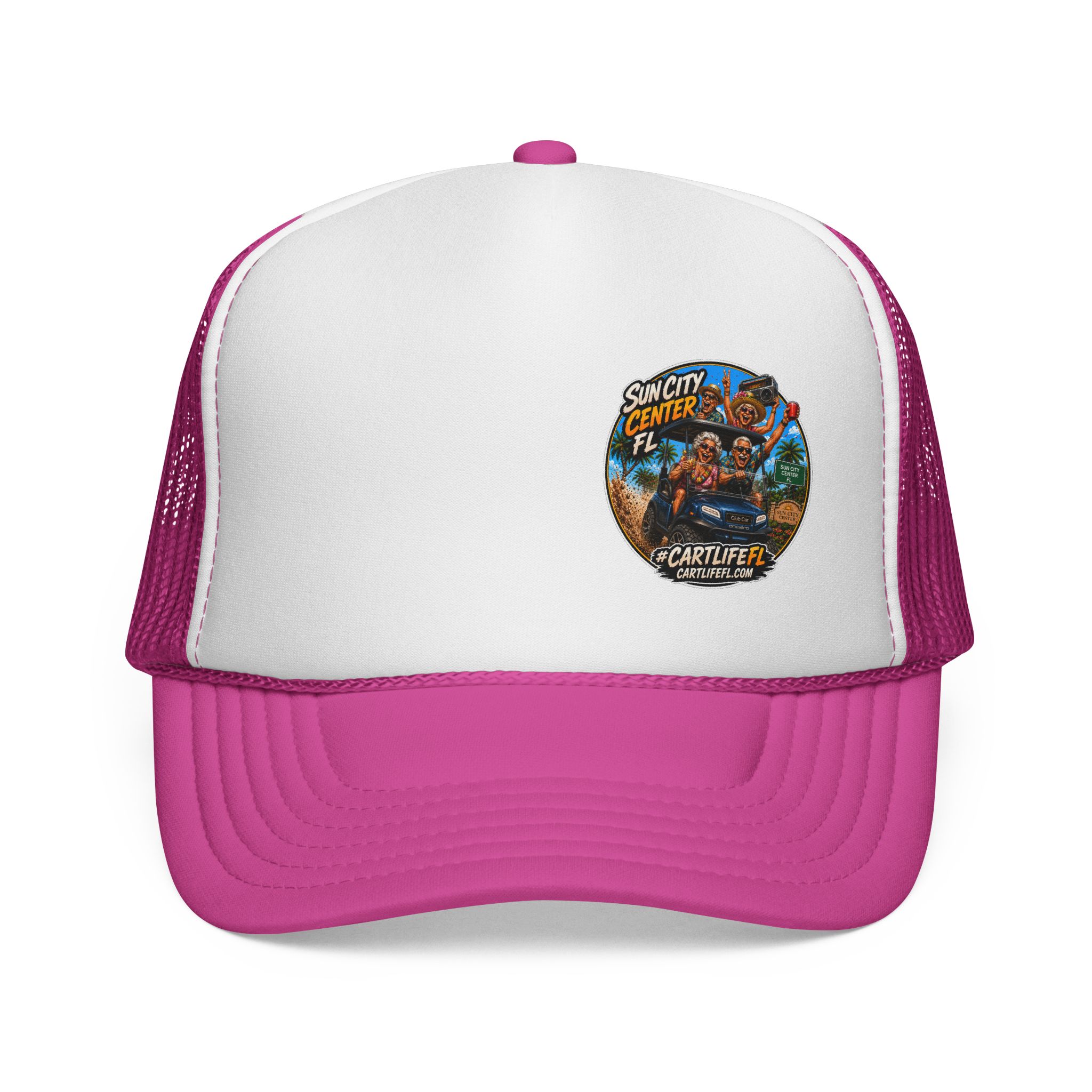 CartLifeFL Trucker cap — Sun City Center FL Retro Beach Patch - Image 11
