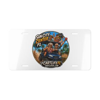 CartLifeFL/Sun City Center FL Golf Cart Vanity Plate — #CARTLIFEFL Aluminum License Tag