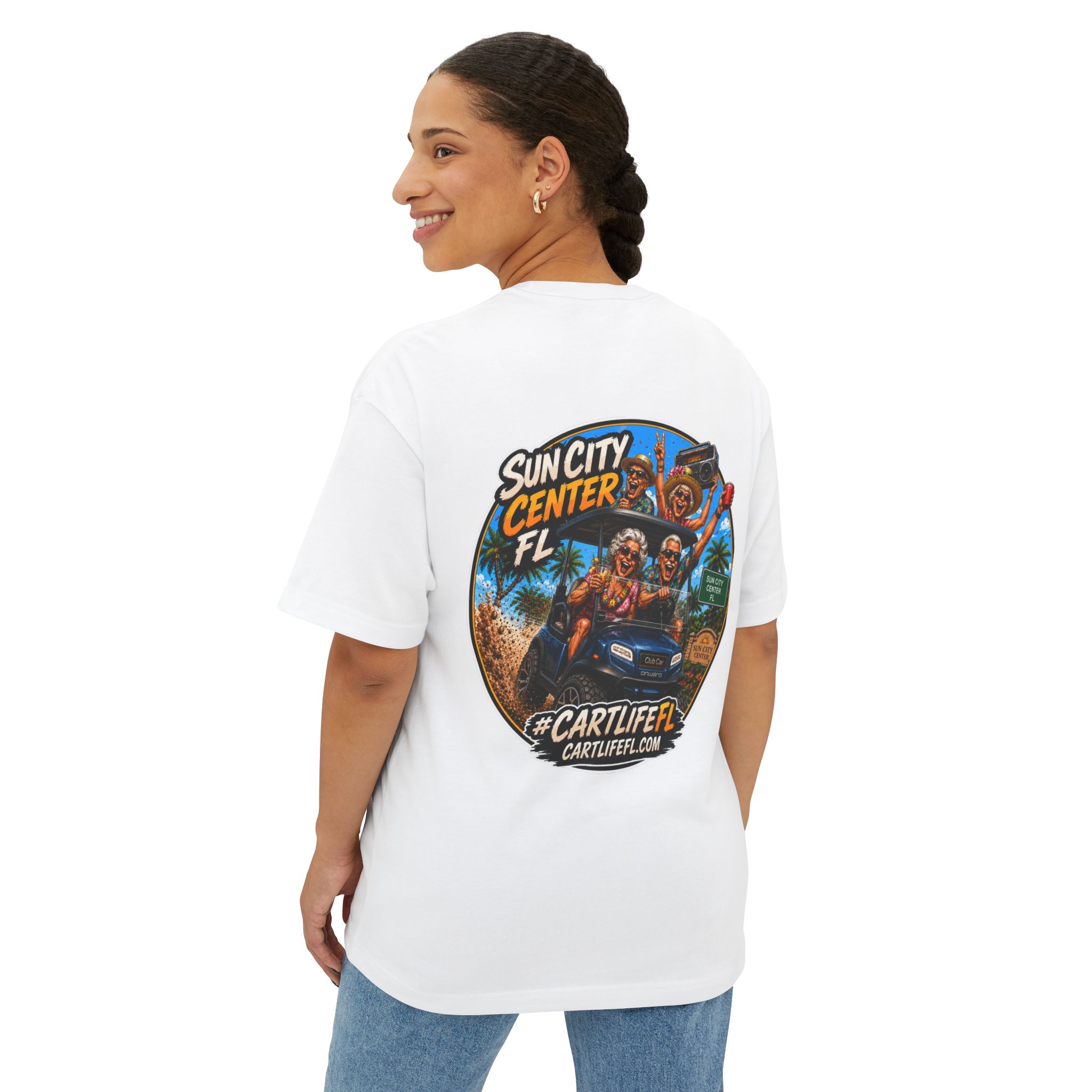 Sun City Center FL Graphic Tee — "#CARTLIFEFL" - Image 4