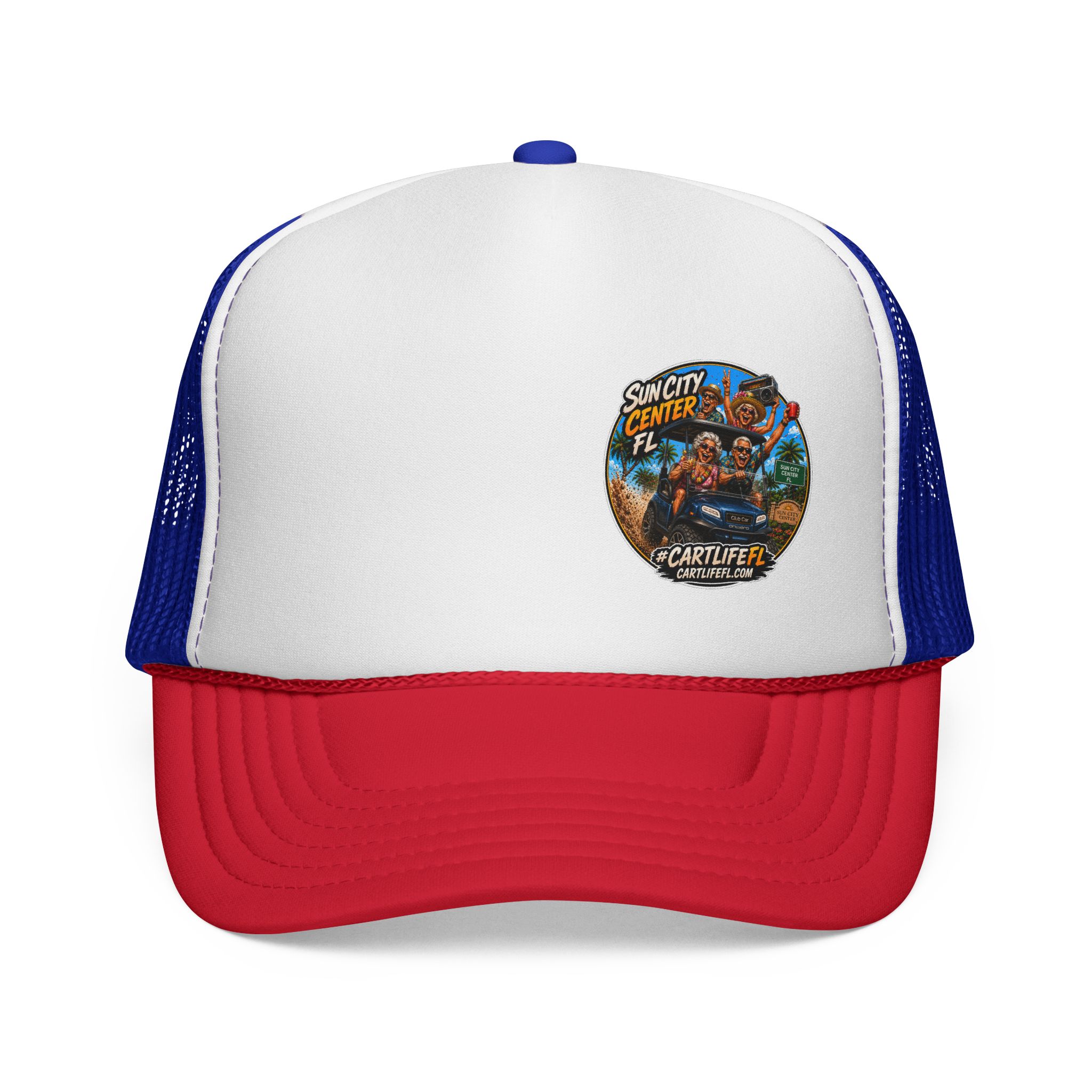 CartLifeFL Trucker cap — Sun City Center FL Retro Beach Patch - Image 7
