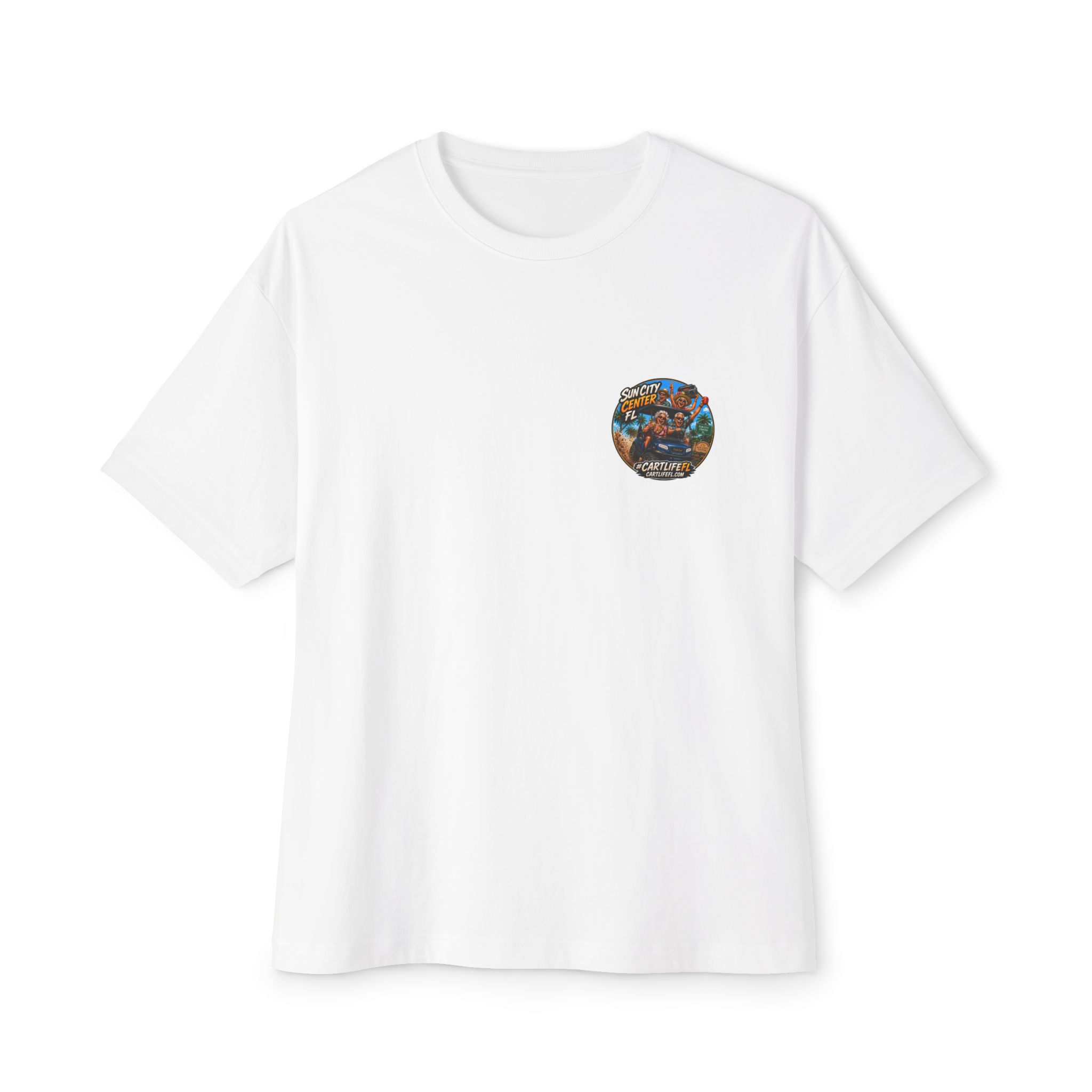 Sun City Center FL Graphic Tee — "#CARTLIFEFL"